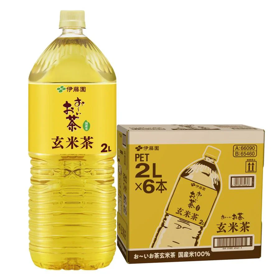 【送料無料】伊藤園 お〜いお茶 玄米茶 2L(2000ml)×6本（1ケース）