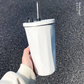 ストロー付きタンブラー（ホワイト）