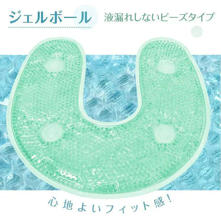 ネックジェル 「ブルー」 ジェルパック 温冷両用 ネッククーラー ホットパック クールジェル ホットジェル アイスジェル ひんやり 保冷 リラックスタイム ながら ジェルボール 暑さ対策