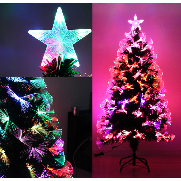 クリスマスツリー LED ファイバーツリー 150cm イルミネーション 高輝度 LEDライト ファイバー 光ファイバー クリスマス ツリー おしゃれ シンプル コンパクト 北欧 簡単組立 クリスマス用品