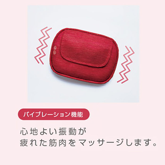 【*新品・未使用品】オムロン 【クッションマッサージャー HM-350-B】 家電 腰 椅子 イス レッド ブルー ブラウン マッサージ OMRON