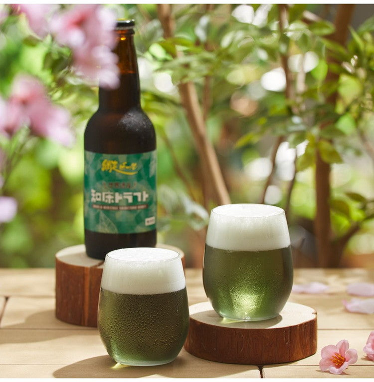 緑のビール 知床ドラフト 330ml ラッピング済みギフト(代引不可)【送料無料】