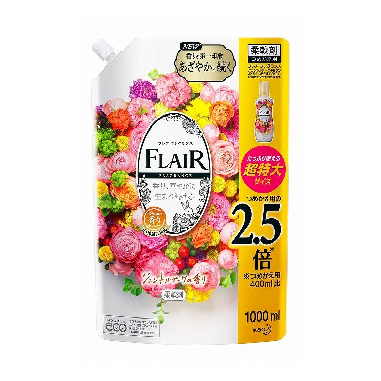 【単品】 フレアフレグランス ジェントル&ブーケ 1000ml 詰め替え 花王 大容量