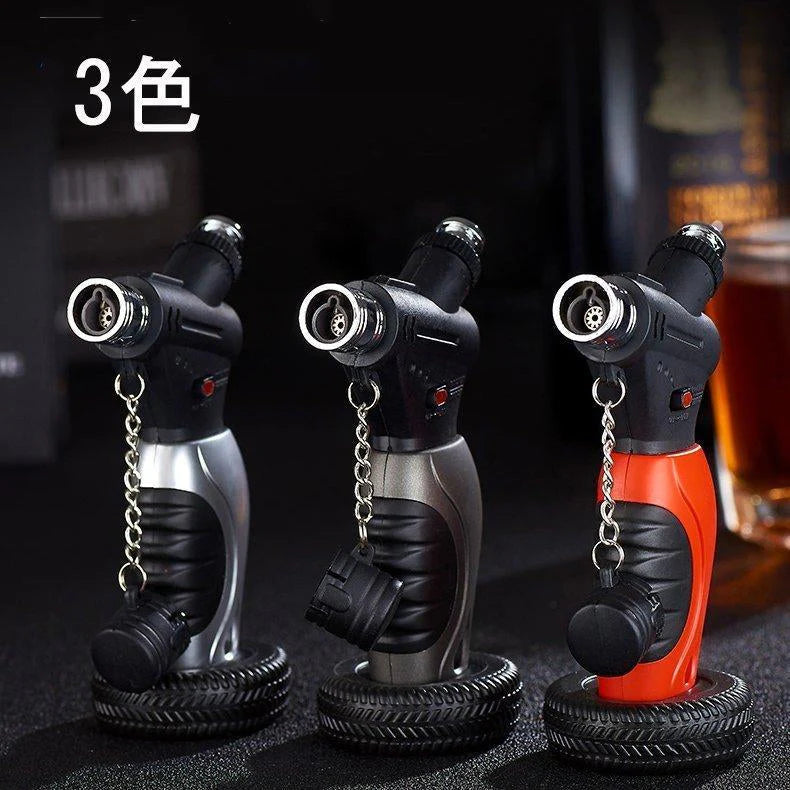 当日発送 ライター 葉巻ライター 直噴ターボライター ガス 注入式 ジェットライター 防風 充填式 ろうそくアウトドアトーチ ライター キャンプ 火起こし w224c(レッド)