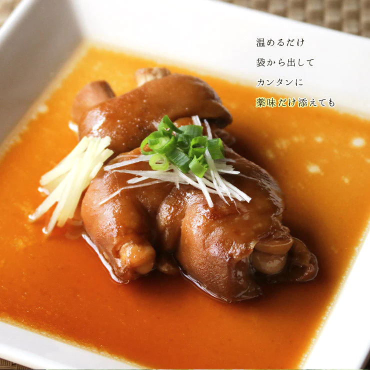 とろとろとんそく(豚足/てびち/チョッパル/トン足)のしょうゆ煮込み 半割り×3