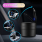 オレンジ 車用 灰皿 　蓋付き　小型　灰すて簡単　ドリンクホルダー型　LEDライト付き　ミニごみ箱　コンパクトアッシュトレイ　簡単お手入れ 車載　携帯 家庭用　吸殻 　軽量　大容量71.5*76.8MM(w124C)