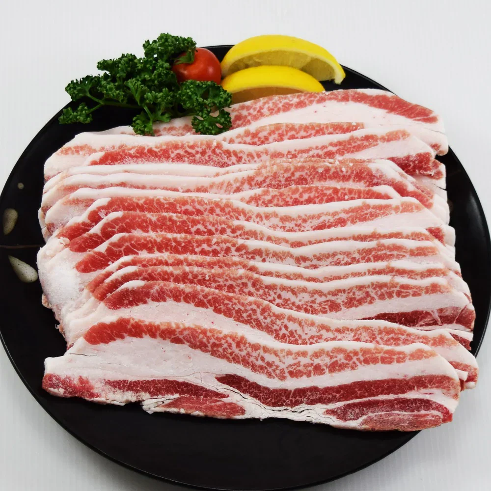 【送料無料】イベリコ豚バラスライス500g×4袋　約4ミリ　カット　イベリコ　豚バラ　バラスライス　バーベキュー　キャンプ飯　スペイン産