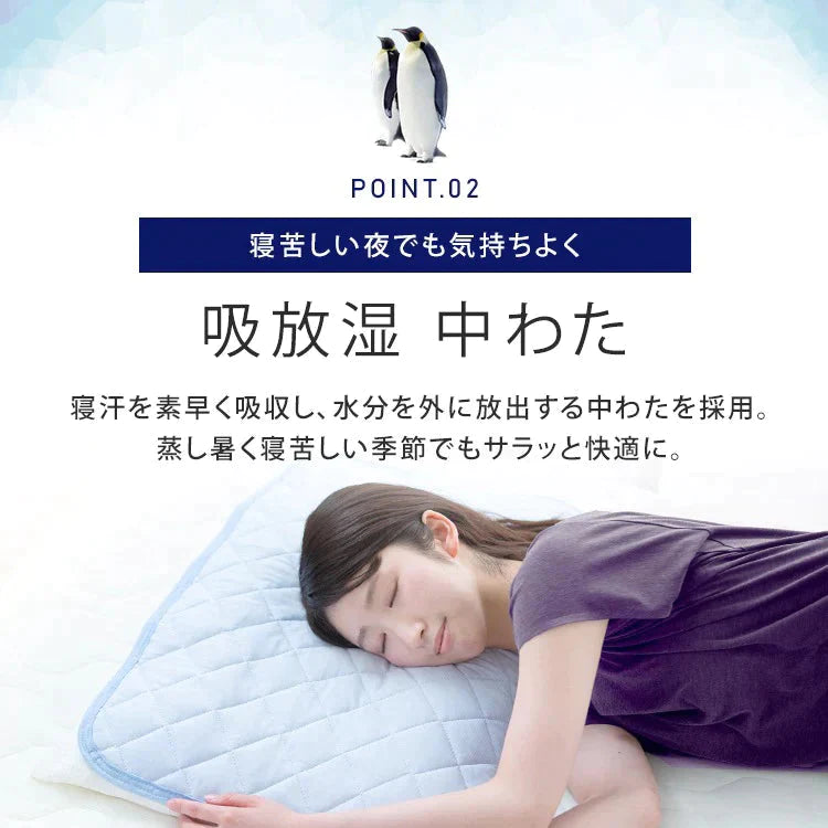 【カートアップNG】【超得ハイパーSALE】アイリスオーヤマ 冷感ピローパッド PPC-45 ブルー