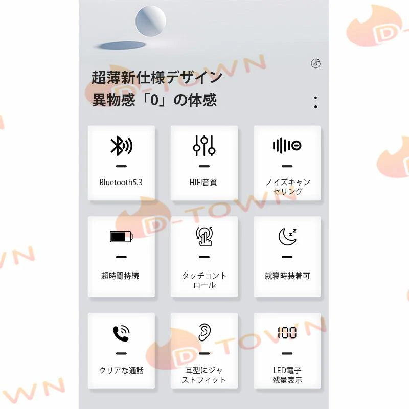 bluetoothイヤホン ブルトゥス5.3 iPhone ワイヤレス式 3色選択 超軽量 両耳 AAC対応 HiFi 高音質 防水 低遅延 android 最新型 LED電量表示 s077A(ブラック)