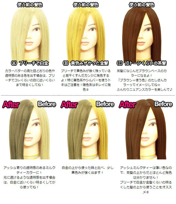 エンシェールズ カラーバター 200g アッシュミルクティー ヘアカラー トリートメント ヘアマニキュア ヘアケア クリップジョイント マニキュア インナーカラー ダメージヘア ブリーチヘアー