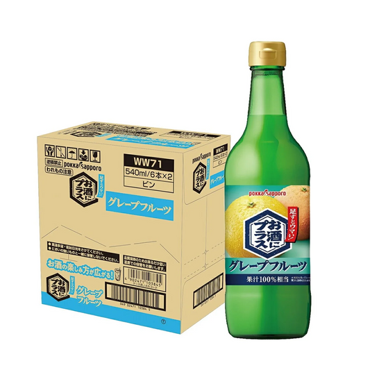 【送料無料】 ポッカサッポロ お酒にプラス グレープフルーツ 540ml×12本