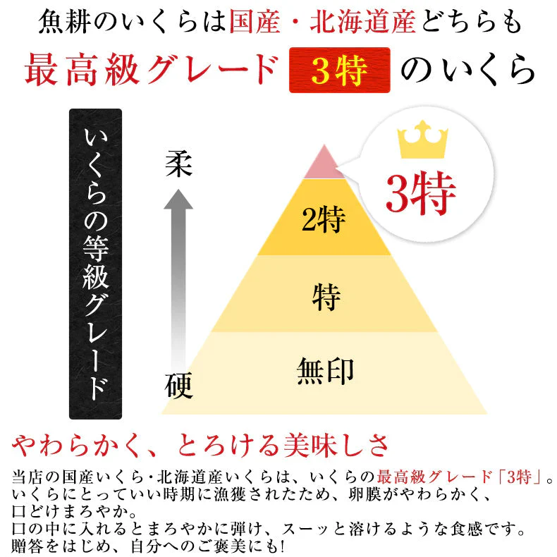 いくら 国産 イクラ醤油漬け 500g 250g×2 最高級3特グレード