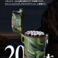 【20本入り&電子ライター機能】携帯用シガレットケース 充電式 電子ライター メンズ アウトドア 密閉 防水 キャンプ 夜釣り サイクリング 登山 w678A(ブラック)
