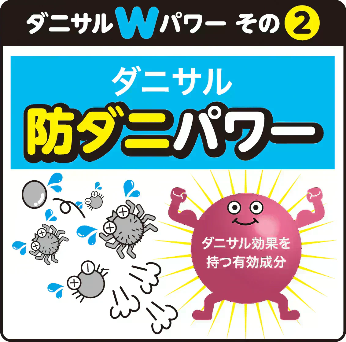 そしてダニもいなくなった・・・　消臭・抗菌シート　　　ダニサル　ダニ捕り　防ダニ　アレル物質　ダニ除け
