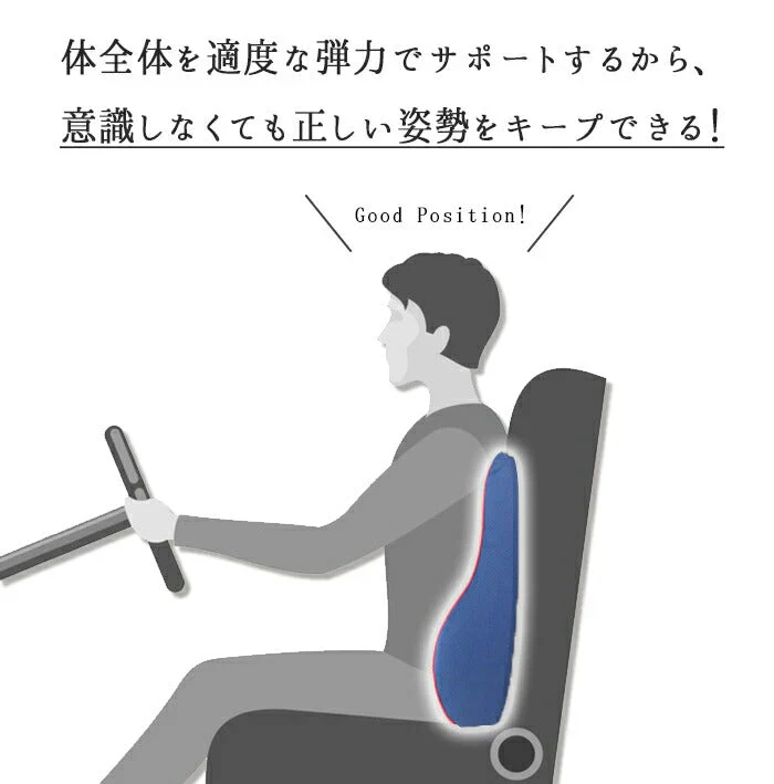 たすカル腰クッション◆ テレワーク 在宅勤務 椅子 イス ドライバー シートクッション サポート 運転 こし 腰 腰痛 痛い 対策 骨盤 低反発 オフィス ドライブ 自動車用 カーシート 旅行 帰省  坐骨神経痛 姿勢 猫背 父の日