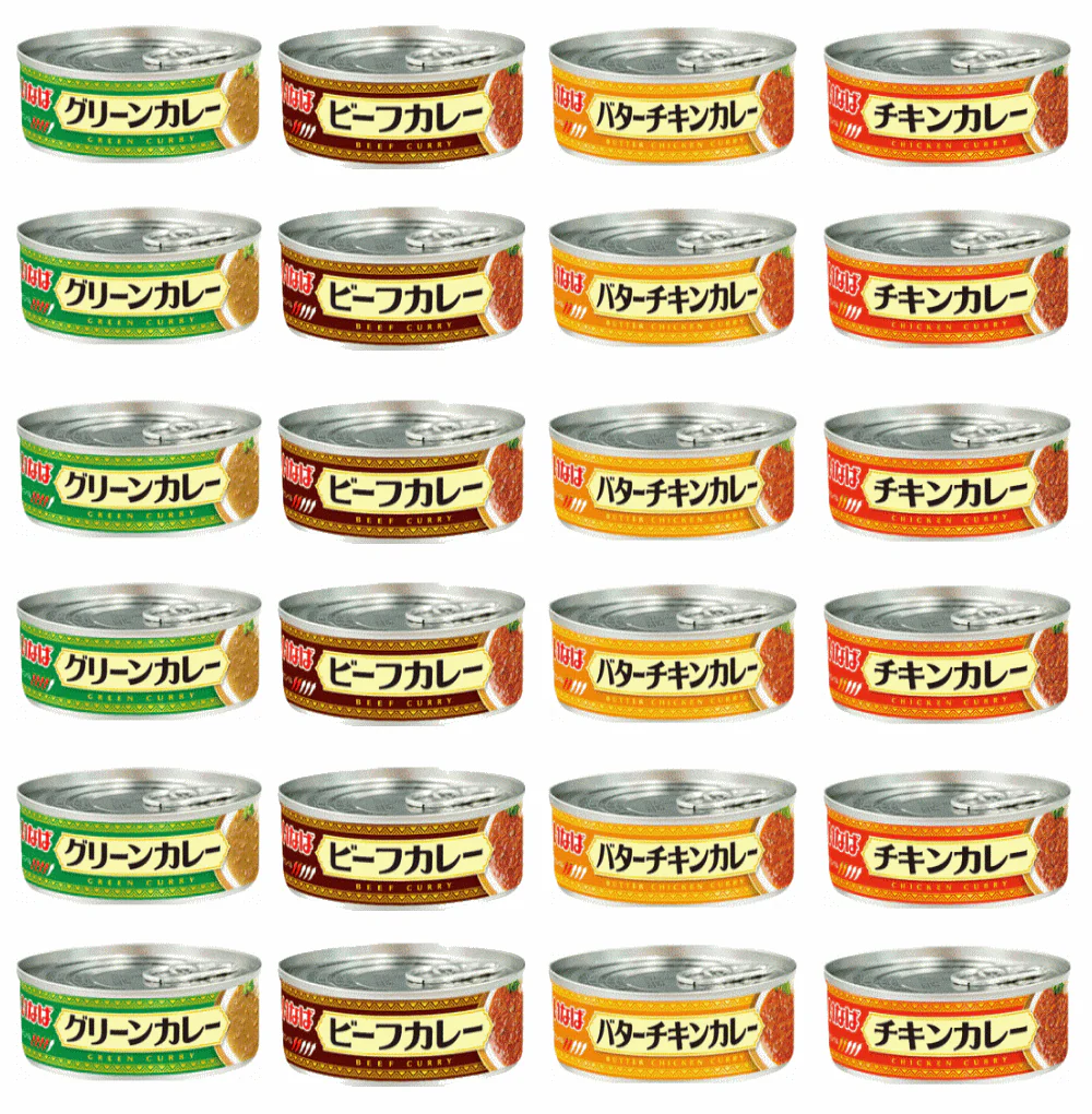 【缶詰】いなば カレー缶詰 90g 24缶セット チキンカレー ビーフカレー グリーンカレー バターチキン 詰め合わせ 非常食 保存食 長期保存 備蓄 食べきり 関東圏送料無料
