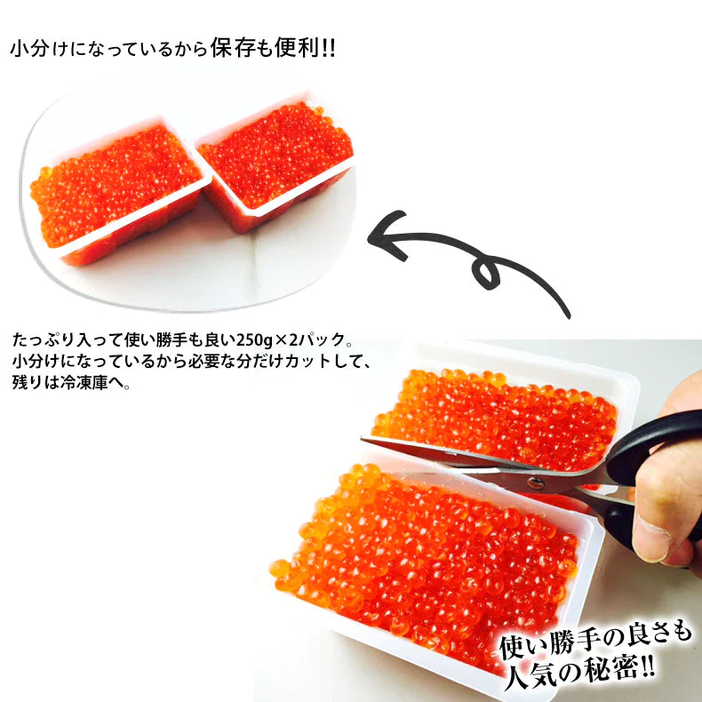 いくら 国産 イクラ醤油漬け 500g 250g×2 最高級3特グレード