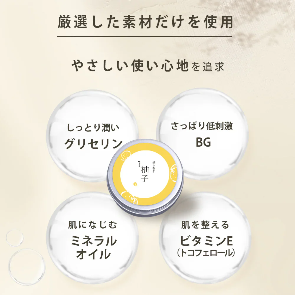 フレグランスクリーム 柚子 35g 香水 練り香水 ハンドクリーム 練香水 ねり香水 レディース メンズ 兼用 送料無料 【ゲリラセール】
