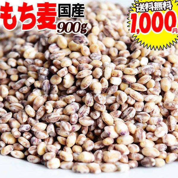 もち麦 国産 900g ダイシモチ 茶紫色 雑穀 送料無料