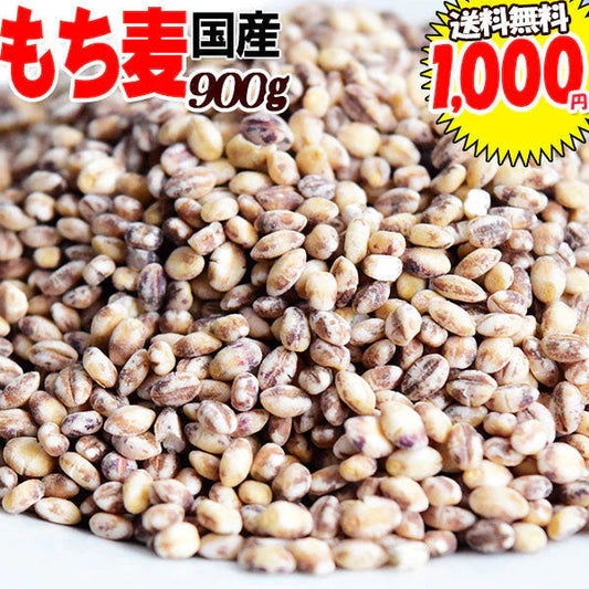 もち麦 国産 900g ダイシモチ 茶紫色 雑穀 送料無料
