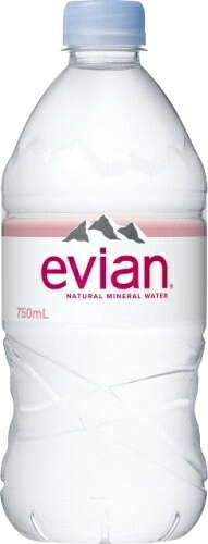 エビアン 750ml ペットボトル 12本入 ナチュラル ミネラルウォーター 硬水 フランス産 evian 伊藤園 正規輸入品