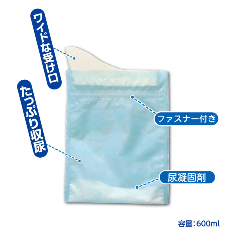 ケンユー 日本製 携帯ミニトイレ プルプルS 男女兼用 凝固剤入り 容量600mL 2個入り X10パック