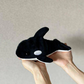 湯たんぽ アニマル 動物 レンジ対応 かわいい ぬくぬく 温かい あったか 秋冬 お湯不要 / Salofix ホット＆スチームパッド アニマル シャチ