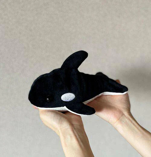 湯たんぽ アニマル 動物 レンジ対応 かわいい ぬくぬく 温かい あったか 秋冬 お湯不要 / Salofix ホット＆スチームパッド アニマル シャチ