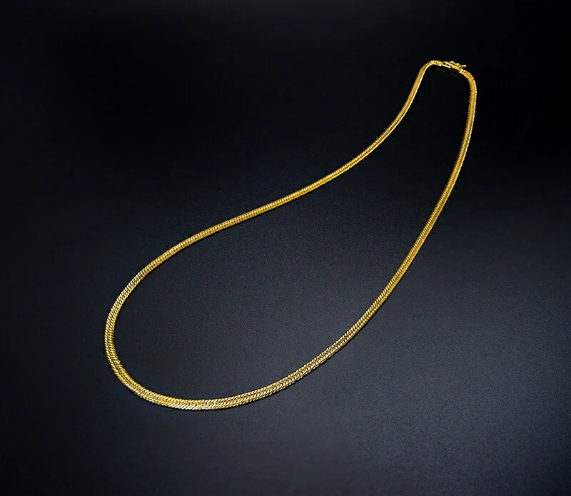 喜平ネックレス 18金 18K 造幣局検定マーク 新品 メンズ 12面カット トリプル編み 長さ50cm