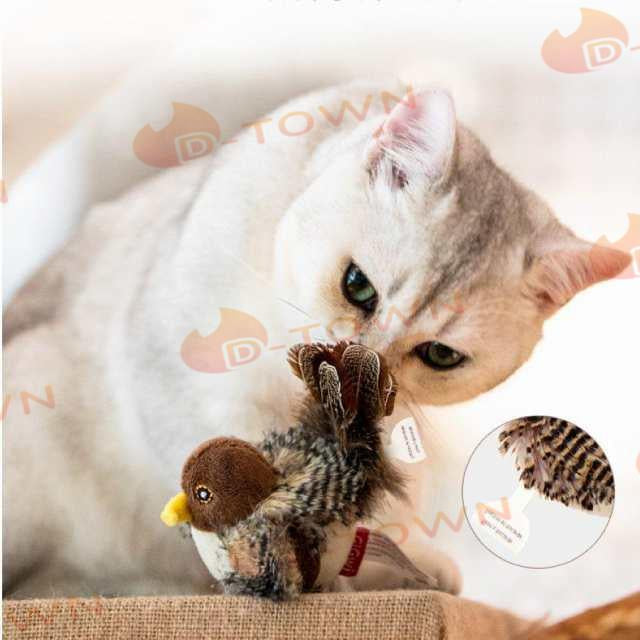 猫 おもちゃ 鳥 鳴く 運動不足 ストレス発散 鳴き声 猫用おもちゃ リアル 遊ぶ 運動不足解消 ネコ 送料無料 w659A()