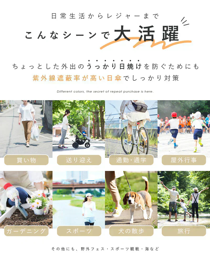 【ブラック】【商品名：軽量日傘】