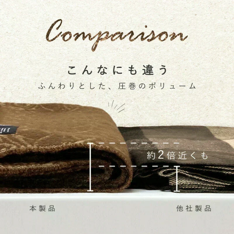 【ベージュ】【商品名：大判あったかアンティークストール】