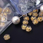 ピアスキャッチ 8個セット 留め具  金メッキ ゴールド シリコン加工 ピアスロック 落ちない ピアス キャッチャー