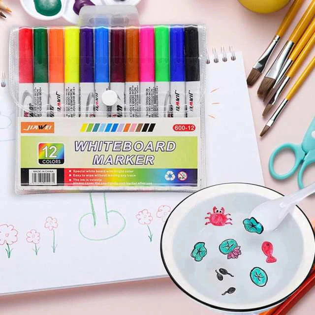 即納 フローティングペン 水中でのDIY描画落書き 水フローティングペン ホワイトボード消しゴム スプーンと消しゴム付き 水落書きペン おもちゃギフト