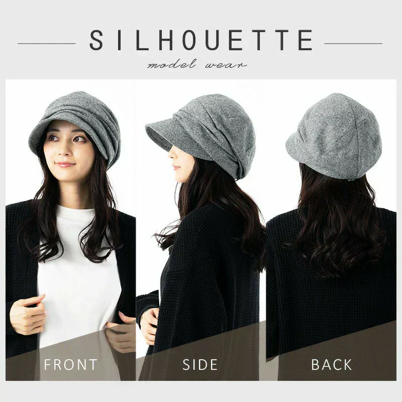 【XL58-61cm-ブラウン】【商品名：シャイニングキャスケット】