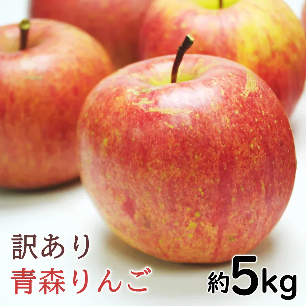 【2月中旬頃-3月下旬ご注文順次発送開始】訳あり りんご 約5kg バラ詰め サンふじ ふじ 青森産 林檎 リンゴ ふじ フジ