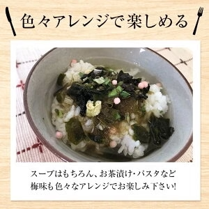 [大袋]とろりんスープ昆布と海藻 うめ味 [100杯分]　200g×2袋 即席スープの素 お徳用