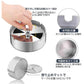 即納 灰皿 ふた付き 大容量 ステンレス素材 卓上 屋外用 回転式蓋 密閉 密閉 卓上 客室 オフィス スタイリッシュ コンパクト 滑りにくい 煙と
