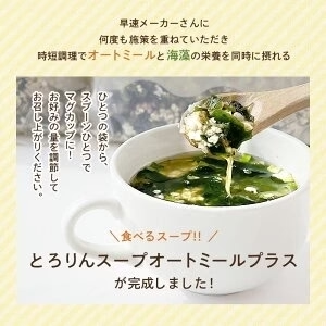 お試しサイズ とろりんスープ昆布と海藻 オートミールプラス［約20杯分］120g×1袋 プレーン