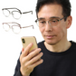 ピントグラス・ブラック【老眼鏡 度数 調節 シニアグラス 近視 遠視 老眼 メガネ 最安値 視力 補正 ブルーライト カット パソコン スマホ PG-709 0.6度 2.50度 中度 レンズ メガネ】中度 軽度  老眼鏡 累進多焦点 レンズ 老眼鏡 ブルーライトカット シニアグラス めがね拭き メンズ レディース 40代 50代 60代 携帯用 スマホ PC メガネ  度数 調節 軽度 テレビショッピング 可愛い 大きめ 軽い
