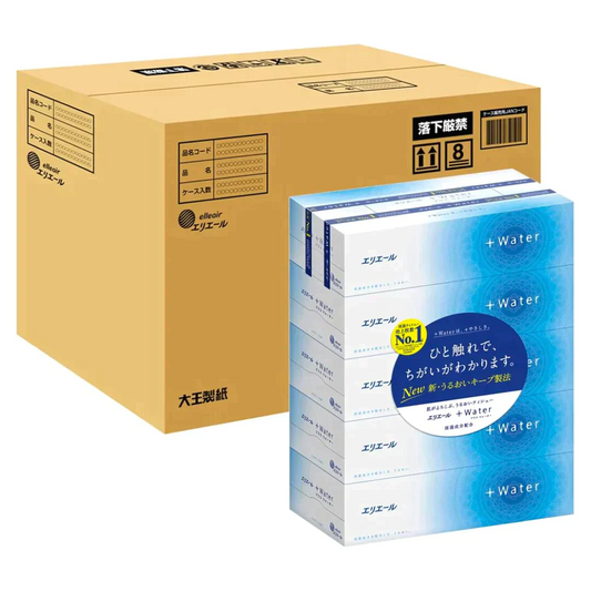 【大特化！】[50箱]大王製紙 エリエール プラスウォーターティシュ