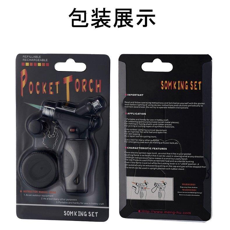 当日発送 ライター 葉巻ライター 直噴ターボライター ガス 注入式 ジェットライター 防風 充填式 ろうそくアウトドアトーチ ライター キャンプ 火起こし w224B(ブラック)