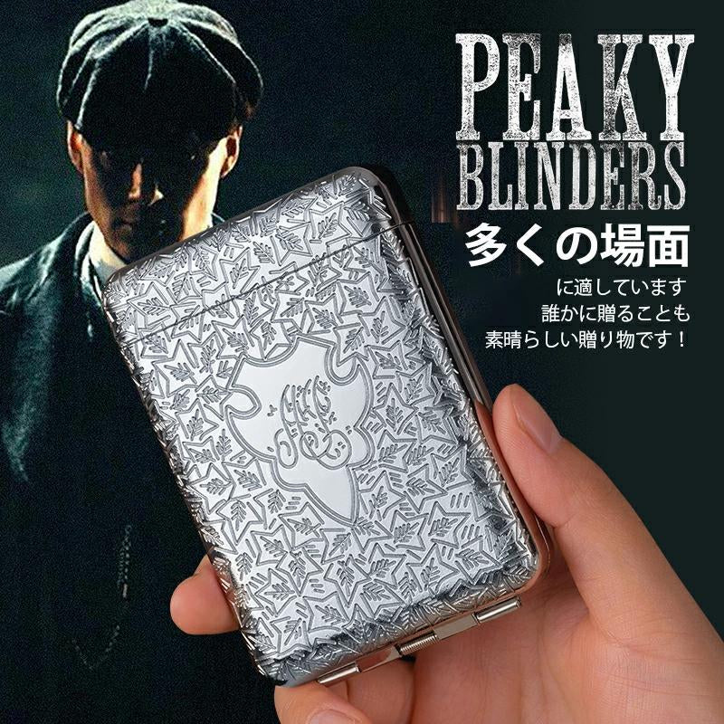 シガレットケース タバコケース ビジネス 16/20本入れ 金属製 高級感 持ち運び便利 おしゃれ シンプル 軽量 アウトドア 贈り物 プレゼン s082B(レキュラーシルバー)レギュラー
