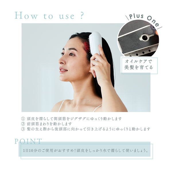 WAVEWAVE スカルプブラシプレミアム/EMS(低周波)で頭筋を刺激・RFラジオ波でリフトケア アタッチメントを変えるだけで頭皮と顔のトータルケア 美顔器