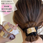 【シュシュタイプ：ホワイト】ゴールドシュシュ　ヘアゴム シュシュ ヘアアクセサリー おしゃれ 大きめ 髪留め 髪ゴム ヘアアクセ 結婚式 黒 アレンジ 簡単 まとめ髪