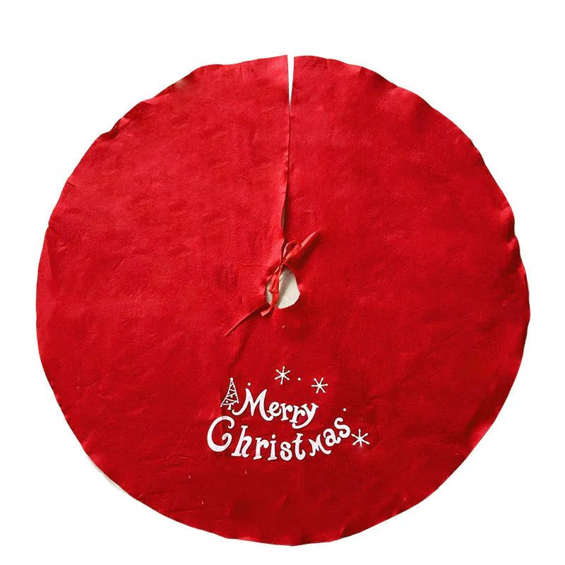 クリスマスツリーカバー 78cm スカート 足カバー クリスマスツリー飾り 足元隠し おしゃれ ドレスアップ 赤色 インテリア ラグ カーペット 敷物 コード隠し サンタ