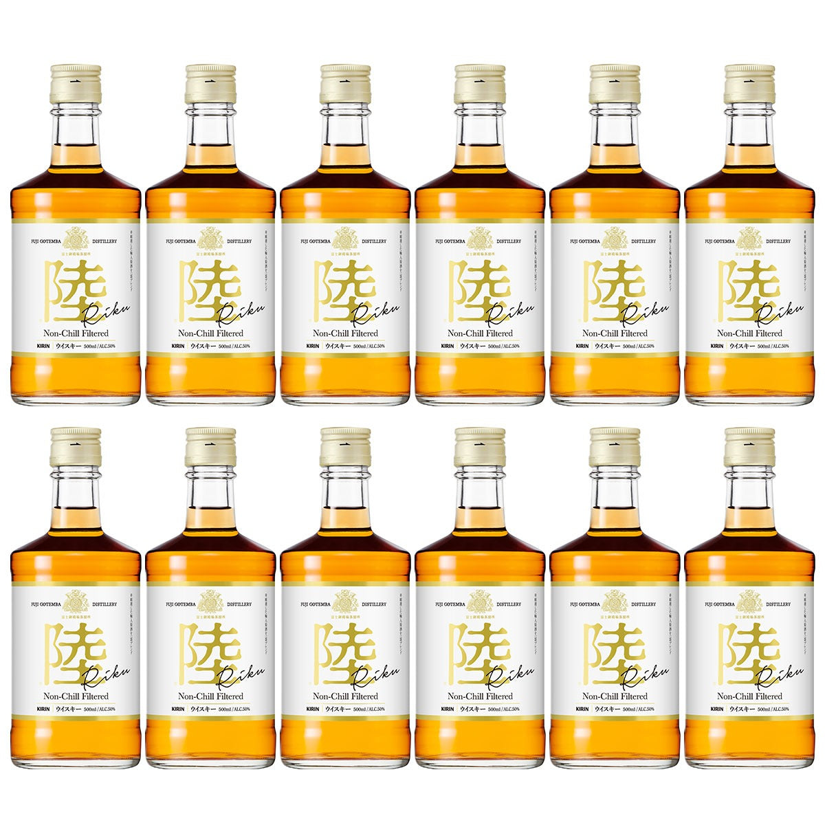 キリン ウイスキー 陸 PURE&MELLOW 500ml 50度×12本