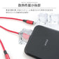 【3本セット】【ネイビー】3in1 充電ケーブル USB iPhone Android 全7色 1.2m 超高耐久 断線防止 2.1A Type-C Lightning micro USB  急速充電 充電器 iPhone Android 充電ケーブル マルチ ライトニングケーブル タイプC アンドロイド アイフォン