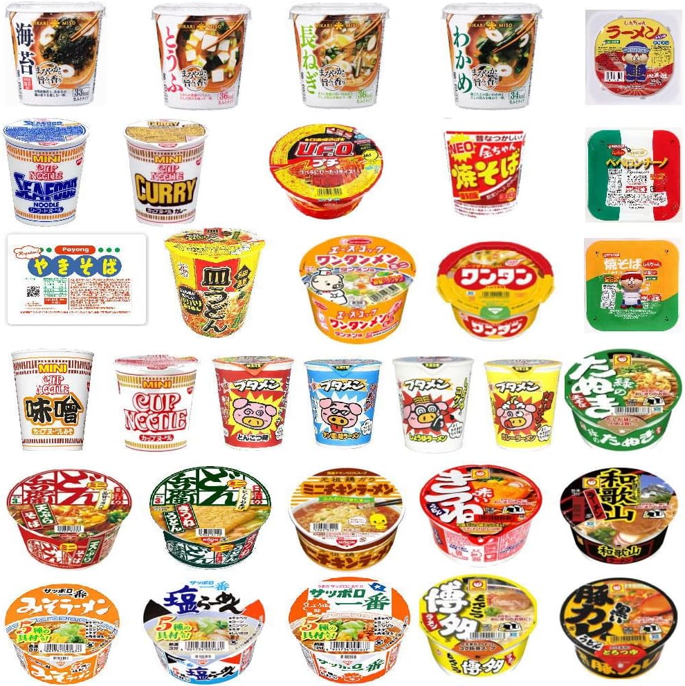 【リニューアル】 コスパを追求した みそ汁も入ったミニカップ 30種 マルちゃん 日清食品 サッポロ一番 明星食品 エースコック おやつカンパニー 東京拉麵