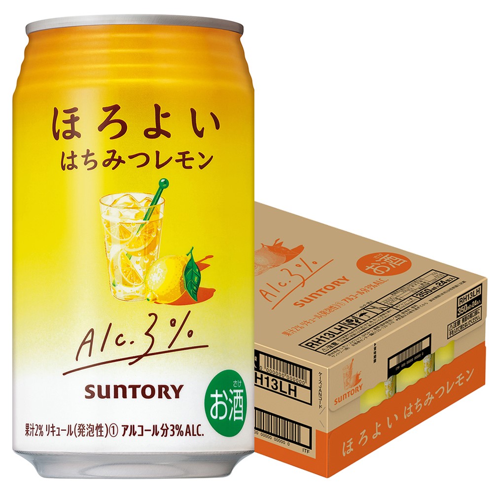 【送料無料】サントリー ほろよい はちみつレモン 350ml×1ケース/24本【北海道・東北・四国・九州地方は別途送料が掛かります】